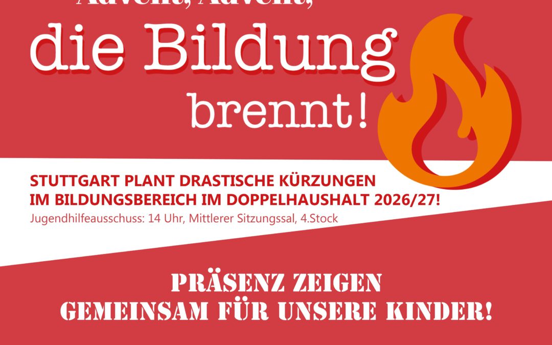 Zukunft kann man nicht kürzen – deshalb: Öffentlichkeit in die  öffentliche Sitzung! Treffen Montag 15.12.25 um 13:30 Rathaustreppe, für  die Sitzung des Jugendhilfeausschuss zum Haushalt – Details bitte klicken.